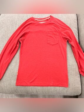 Normal Brand Red Long Sleeve Shirt Pocket Tee Men’s Medium Soft Casual